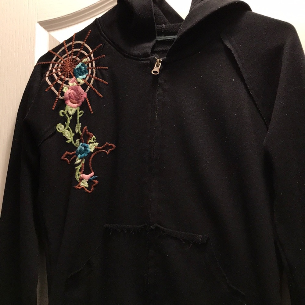 Black zip up hoodie